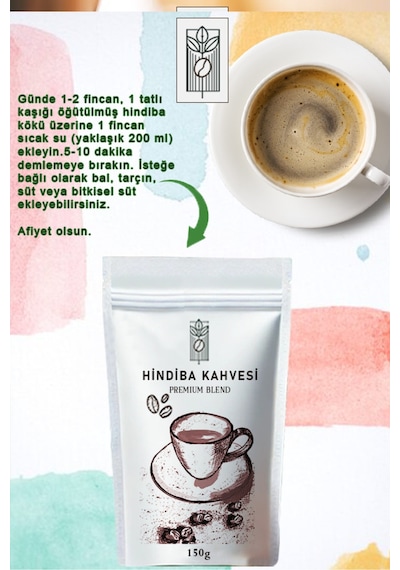 Premium Saf Hindiba Detox Kahvesi 150g, Chicory Detox Coffee Diğer