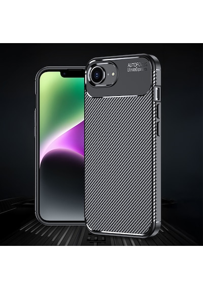 Apple Uyumlu iPhone 17e Kılıf Zore Negro Silikon Kapak - Siyah
