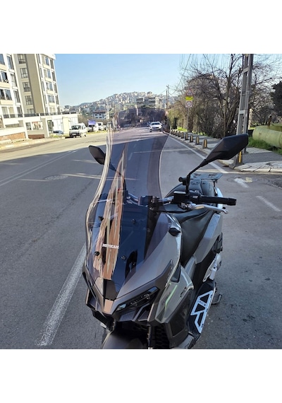 Motocam Mondial Ressivo 250 Ön Cam 2023-2026 Model 75cm Füme Renkli 4mm Uzun