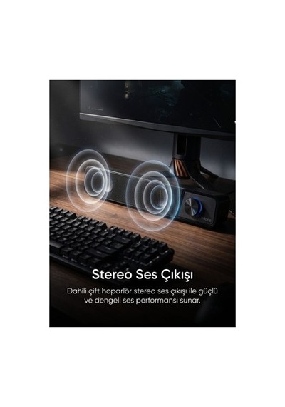 Mikado Md-69s Siyah 3wx2 Led Işıklı Multimedia Soundbar