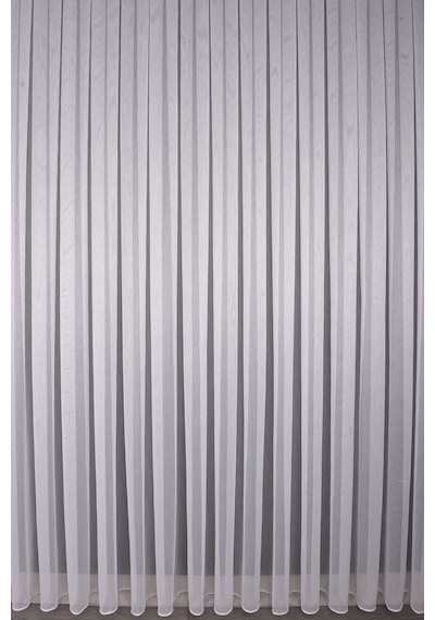 Tül Perde Düz V6 Ds:14337 1x3 Sık Pile 1. Kalite Kırık Beyaz