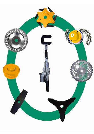 Eisenn Hero9000 Sırt Tip Benzinli Motorlu Tırpan + Zeytin Badem Hasat Makinesi 9 Parça Özel Set