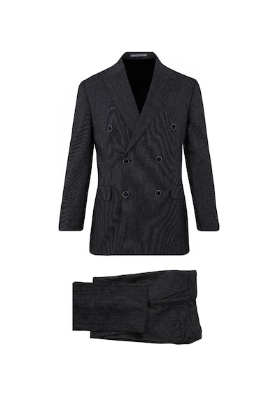 Uki Lacivert Comfort Fit 6 Drop Kruvaze Takım Elbise Lacivert