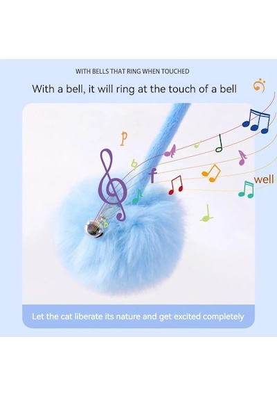 Kapı Askılı İnteraktif Kedi Oyuncağı Pembe Elastik İpli, Peluş Toplu, Zilli, Kediler İçin Stres Azaltıcı, Tek Başına Oyun Ve Avlanma İçgüdüsü Geliştirici Kedi Oyuncağı