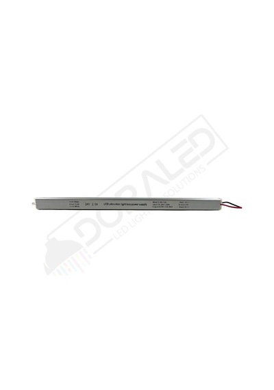 Ultra Slim İnce Parmak Led Adaptör 24 Volt 2,5 Amper 60 Watt 30x2x2cm