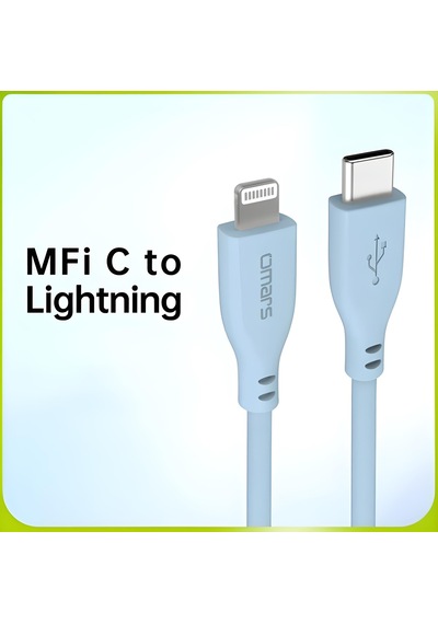 Omars OMCB010BA Usb-C To Lightning Hızlı Şarj Kablosu 1M