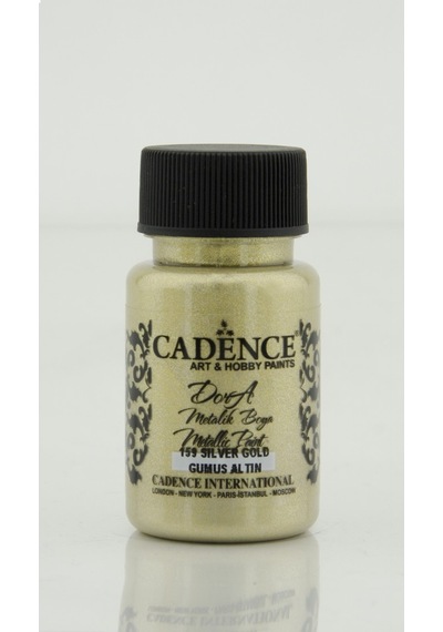 Cadence Dora Simli Metalik Boya 50 Ml. 159 Gümüş Altın