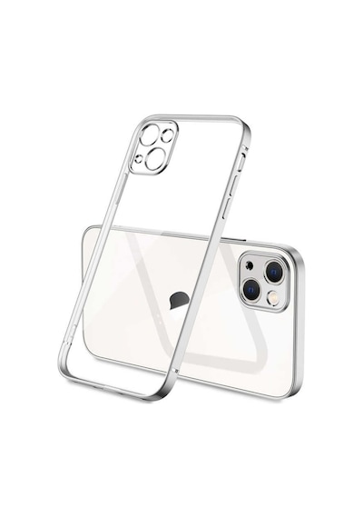 Apple Uyumlu  iPhone 13 Kilif Lens Korumali Renkli Arkasi Seffaf Kapak 490210550