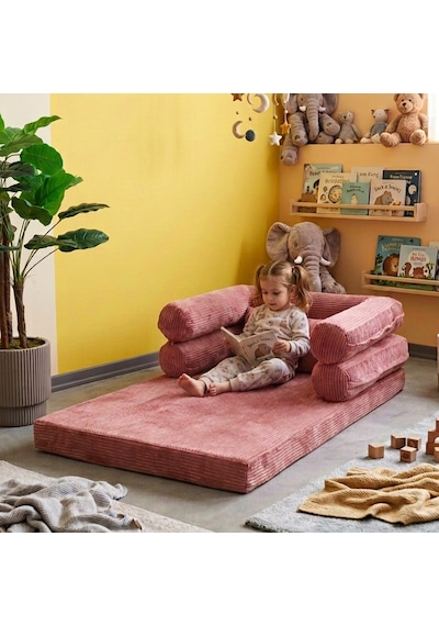 Miniwood Montessori Yatak Oyun Alanlı Bebek Yer Yatağı Sünger Çocuk Karyola 95 x 150 CM