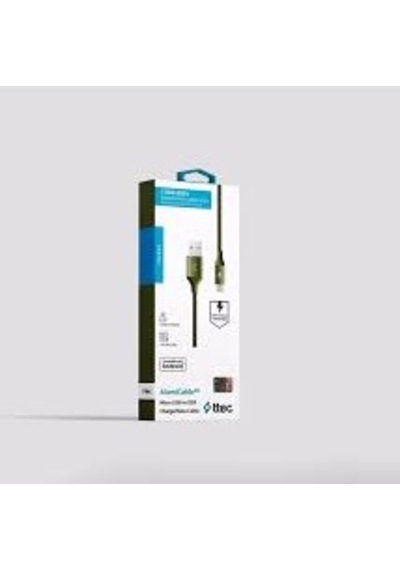 Ttec AlumiCable Micro USB Şarj/Data Kablo-2DK11RA -> Yeşil