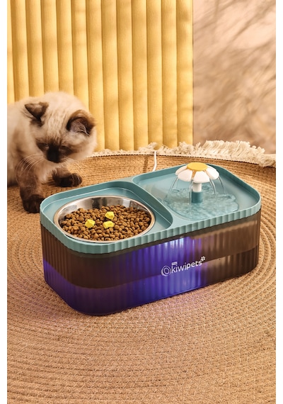Kiwi Pets Kpf-10548 Mama Kabı Ve Otomatik Evcil Hayvan Su Çeşmesi