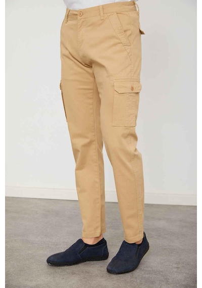 Cazador 0012 Erkek Kargo Pantolon Bej 001
