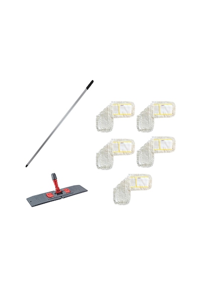 Cod-ex Katlanır Aparat + Metal Vidalı Sap + Nemli Mop 5 x 60 CM