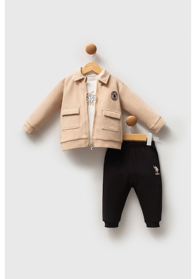 U.S. Polo Assn. Erkek Bebek Krem Takım 5274-48898 Krem
