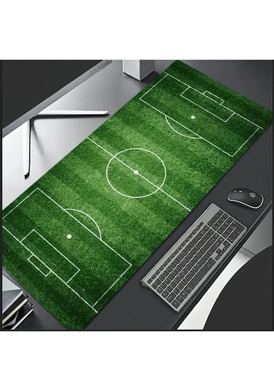 70x30 Cm Futbol Sahası Temalı Kaydırmaz Taban Speed Yüzey Oyuncu Mouse Pad Gaming