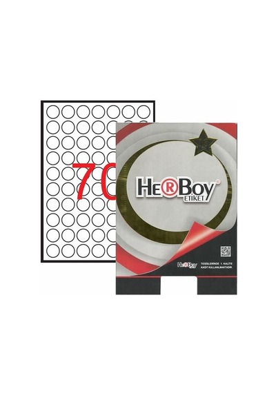 Herboy Hb-1125 25mm Beyaz Lazer Etiket 125