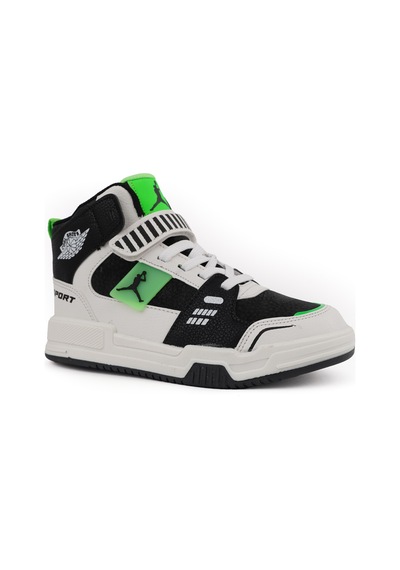 Cool King Jorans Uzun Boğazlı Ortopedik Taban Unisex Çocuk Spor Ayakkabı Yeşil