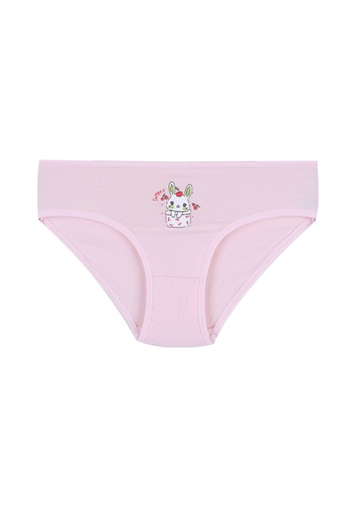 Koza İç Giyim Kız Çocuk 6'lı Desenli Slip 1050-01 Beyaz