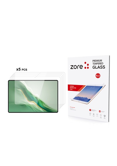 Samsung Galaxy Uyumlu Tab S10 Fe Tablet 5li Set 9h Temperli Cam Çizilmeye Dayanıklı Ekran Koruyucu Camı