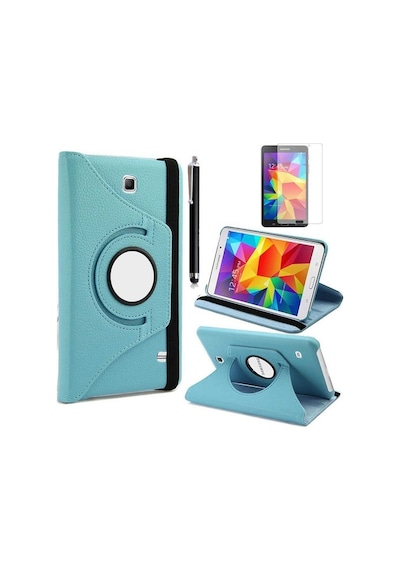 Samsung Uyumlu Galaxy Tab 4 7.0 T230 T231 T235 Kılıf 360 Dönebilen Stand