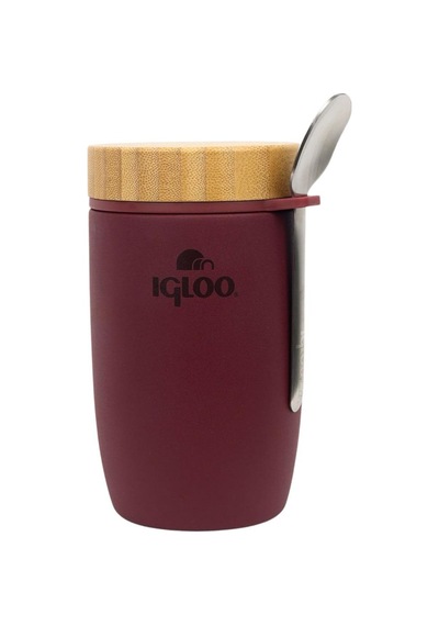 Çelik Yemek Termos - Igloo - Bamboo - 500 Ml - Bordo - 205789 Diğer
