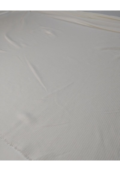 Ekru Pamuk Elastan Triko Kumaş Yumuşak Esnek Seyrek Örgü Elbiselik & Bluzluk En: 135cm-11692