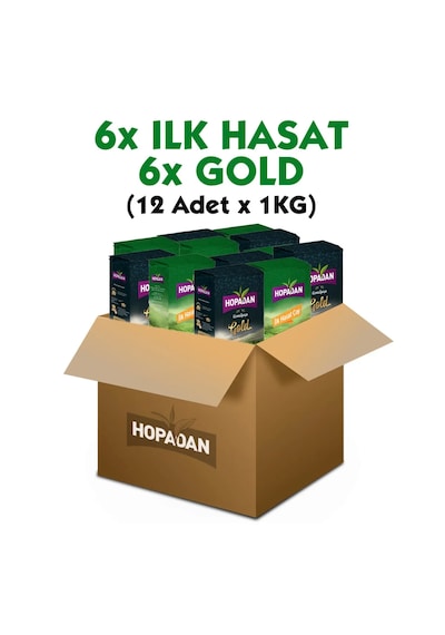 Hopadan Çay İlk Hasat Çay 6 x 1 KG + Gold Çay 6 x 1 KG