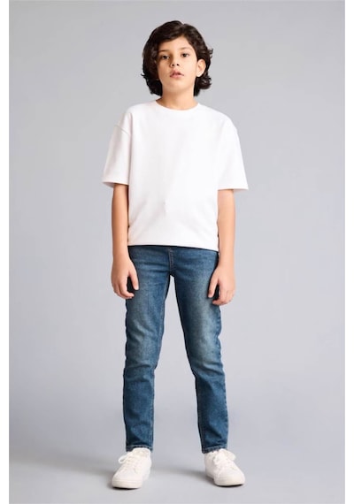 Defacto Slım Fıt Düz Paça Jean Pantolon Erkek Çocuk F8437a826smnm29 Yeşil-nm29