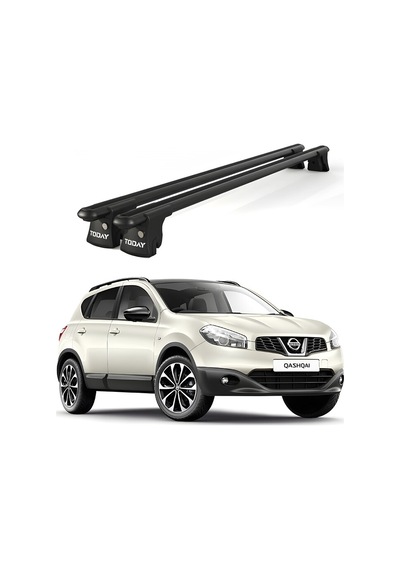 Trio-ı Missan Qashqai 2008-2013 Uyumlu Siyah Kilitli Ara Atkı 135cm Port Bagaj Tavan Barı