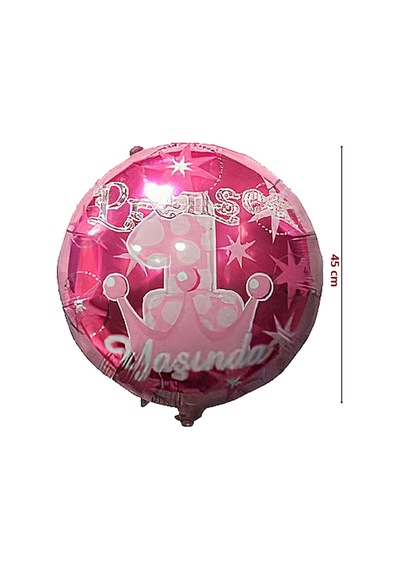 Prenses 1 Yaşında Folyo Balon - 45Cm