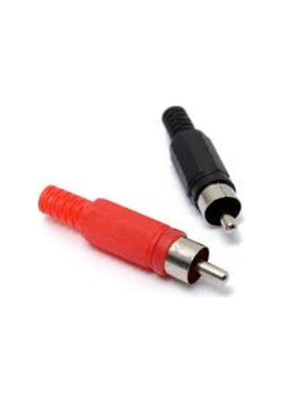 Rca Jack - Erkek - Kırmızı+Siyah