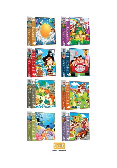 Balıklar 150 Parça 34x24cm Çocuk Puzzle Yapboz Serisi Standart