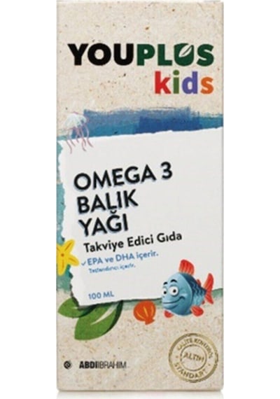 Youplus Kids Omega-3 Balık Yağı Şurubu 100 Ml