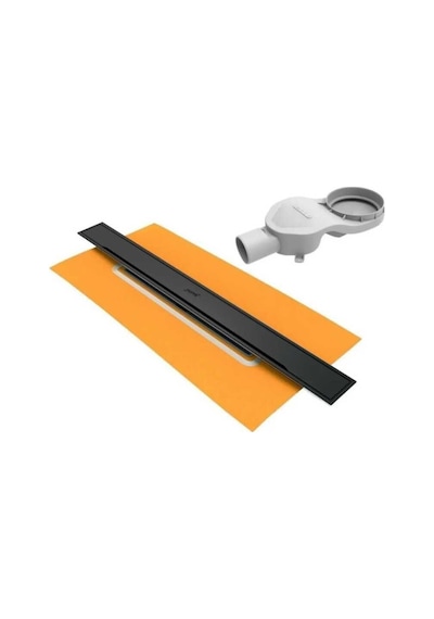 Hüppe Galata A Duş Kanalı Yandan Çıkışlı Mat Siyah 60cm 47h00210000ms014