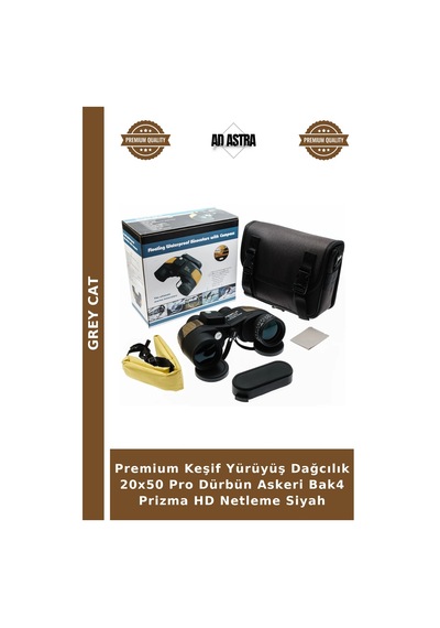 Premium Keşif Yürüyüş Dağcılık 20x50 Pro Dürbün Askeri Bak4 Prizma Hd Netleme Siyah