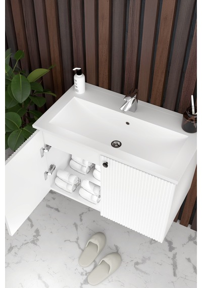 Teta Home Torino 80 Cm Mdf Gövde Membran Kapak Banyo Dolabı Seti + Boy Dolabı Beyaz Teta Home Torino 80 Cm Mdf Gövde Membran Kapak Banyo Dolabı Seti + Boy Dolabı Beyaz