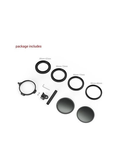 Smallrig 3864 95mm Cpl-vnd Filtre Kiti Çubuk Kelepçesi