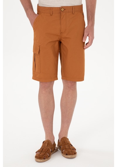 U.s. Polo Assn. Erkek Hardal Şort / Bermuda 50300418-vr072 Hardal