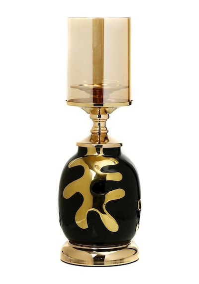 Vitale Gold Yaprak Şamdan 37 Cm Ak.je0155