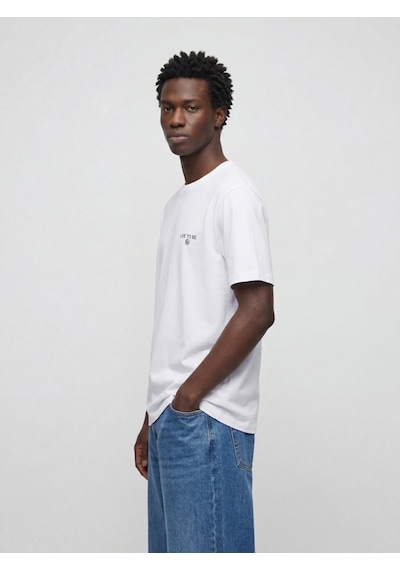 LTB Minimal Baskılı Beyaz T-shırt