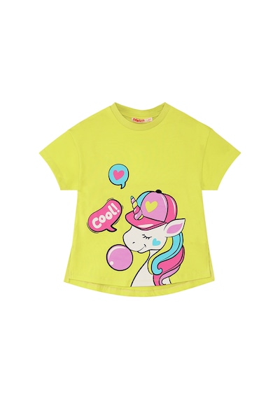 Cool Unicorn Kız Çocuk Yazlık T-shirt Lila Tayt Takım