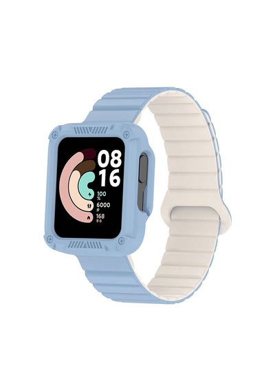 Xiaomi Redmi Watch 2 Silikon Kordon Zore Krd-105 Strap Kayış-mavi-starlight
