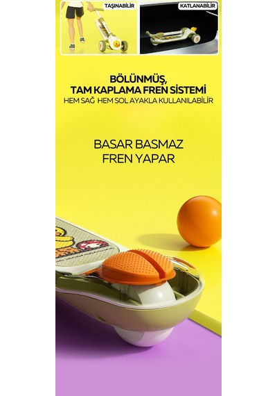 Luddy Bduck Scooter Beyaz - Pembe