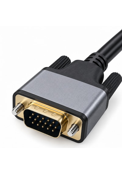6100 Hdmı To Vga Görüntü Çevirici Dönüştürücü Adaptör Monitör Uydu Tv Kablosu 1m