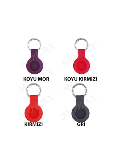 Apple Uyumlu AirTag Silikon Anahtarlık Kılıfı 01