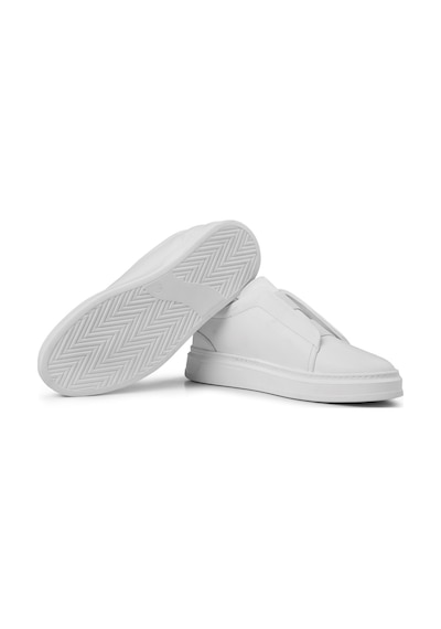 Ducavelli Espo Erkek Hakiki Deri Sneaker, Lastikli Sneaker, Hakiki Deri Sneaker, Erkek Sneaker Beyaz