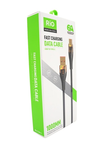Rio Tech Hızlı Şarj Ve Data Kablosu Usb To Type-c 1000mm