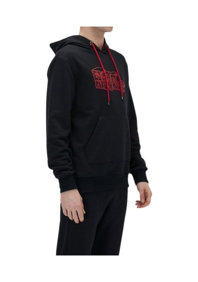 Bad Bear 21.02.12.013 - Badwall Hoodie Kapüşonlu Sweatshirt Lacivert