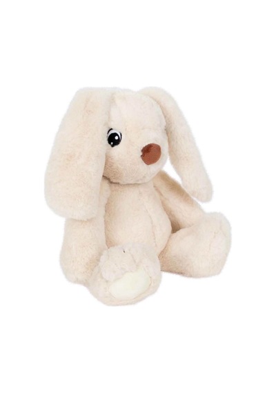 Oturan Peluş Tavşan 25 Cm Krem
