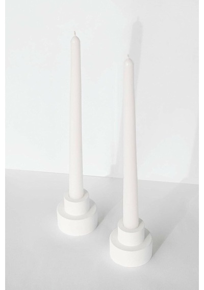 Beton Şamdan Mumluk 2 Li Yay-031123456 Çok Renkli
